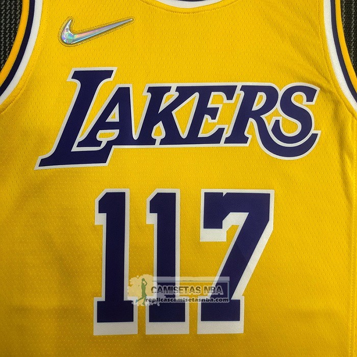Camiseta Los Angeles Lakers x X-BOX Master Chief NO 117 Amarillo